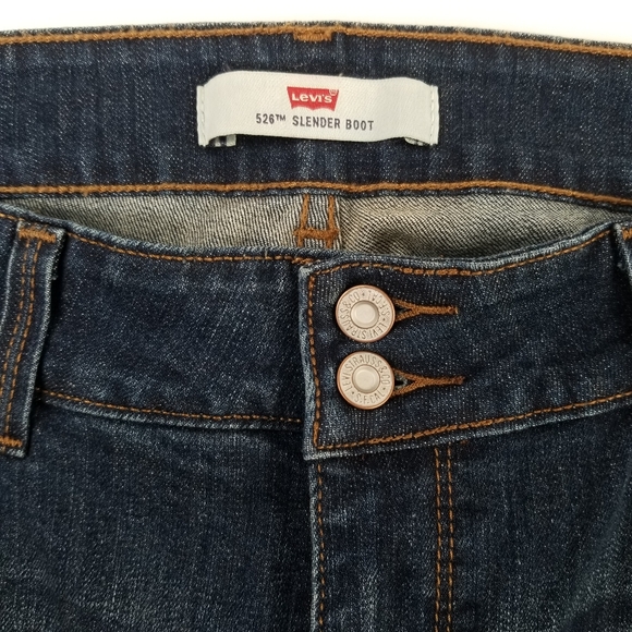 Levis 526 Women's Slender Boot Cut Jeans Size 12 S/C Very Good Condition - Picture 5 of 15